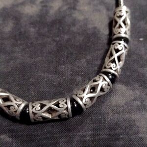 ❤️ Brighton necklace with Black beads and silver/black beads